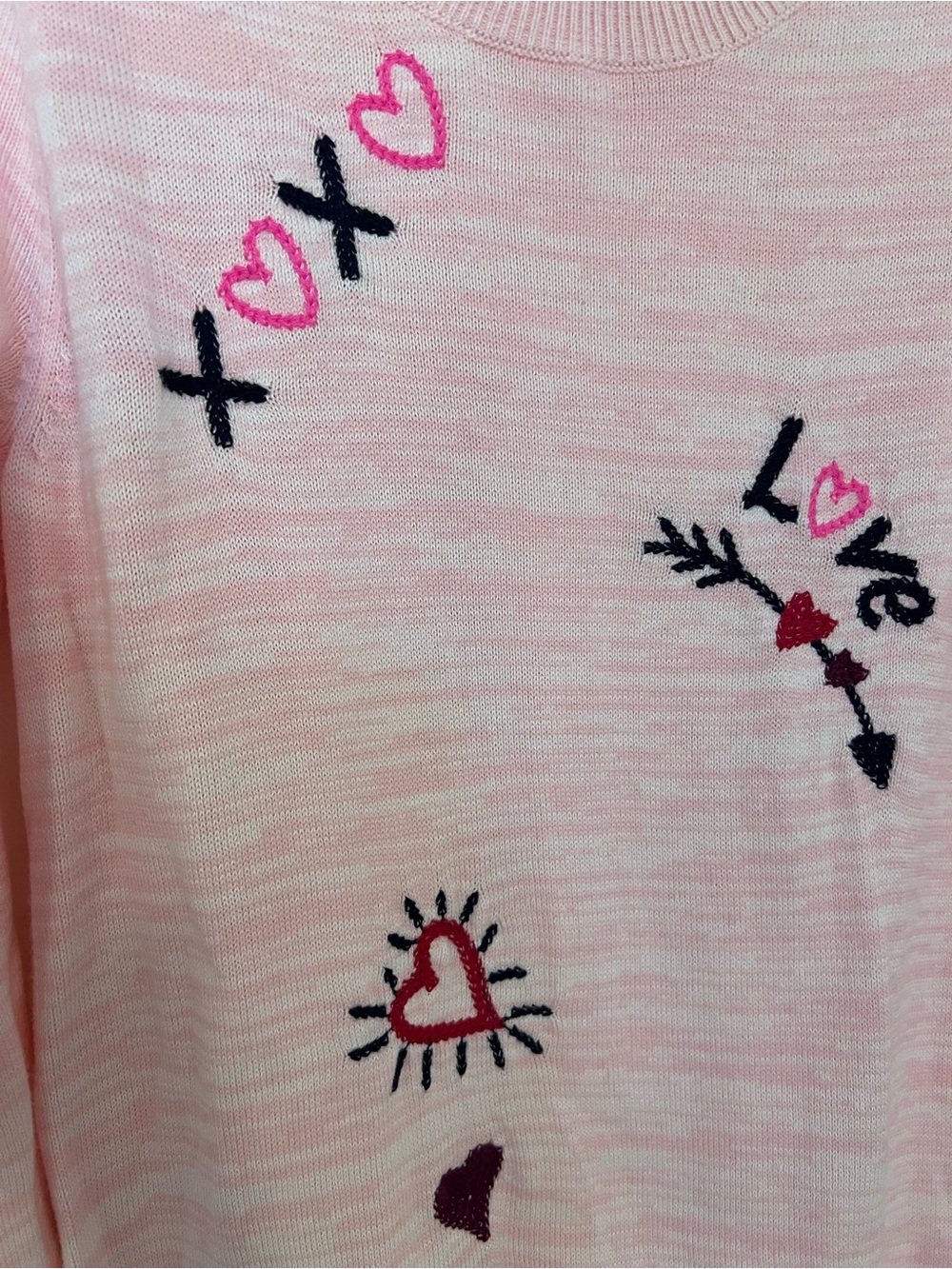 Lilly Pulitzer Pink Heart Embroidered Knit Dress - Picture 2 of 4
